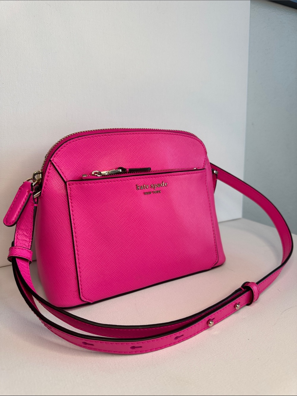 kate spade Bright TUTU PINK LOUISE DOMED Crossbody Bag